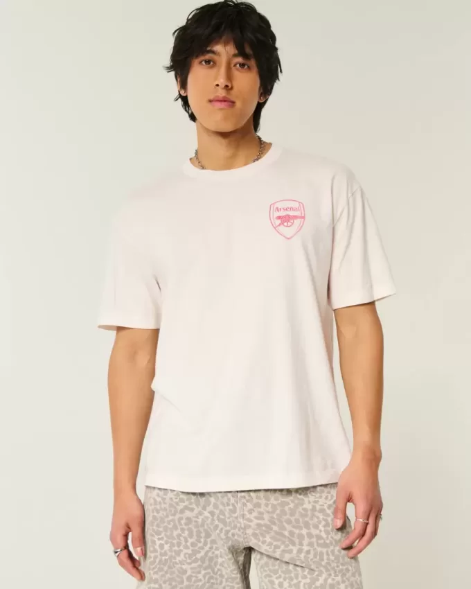 Übergroßes Arsenal-T-Shirt mit Grafik Übergroßes Arsenal-T-Shirt mit Grafik