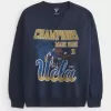 Übergroßes Sweatshirt mit UCLA-Grafik und eingekerbtem Ausschnitt Übergroßes Sweatshirt mit UCLA-Grafik und eingekerbtem Ausschnitt
