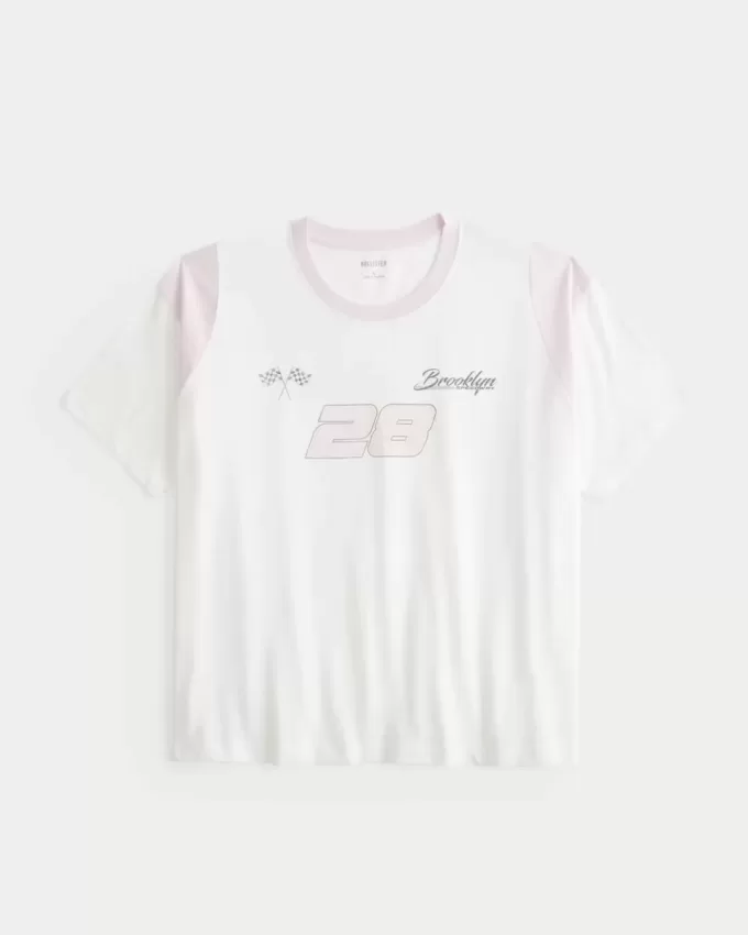 Übergroßes T-Shirt mit Brooklyn Speedway-Grafik Übergroßes T-Shirt mit Brooklyn Speedway-Grafik