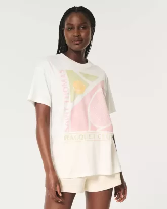 Übergroßes T-Shirt mit Grafik des Saint Thomas Racquet Club