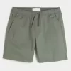 Überknielange Twill-Schlupfshorts Überknielange Twill-Schlupfshorts