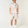 Überknielange Twill-Schlupfshorts Überknielange Twill-Schlupfshorts