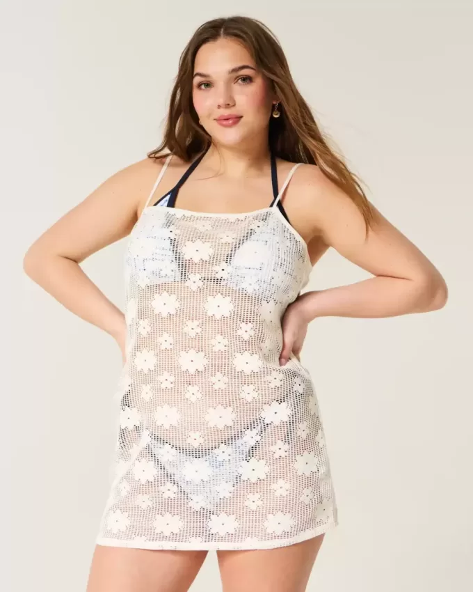 Überwurfkleid mit offener Naht Überwurfkleid mit offener Naht