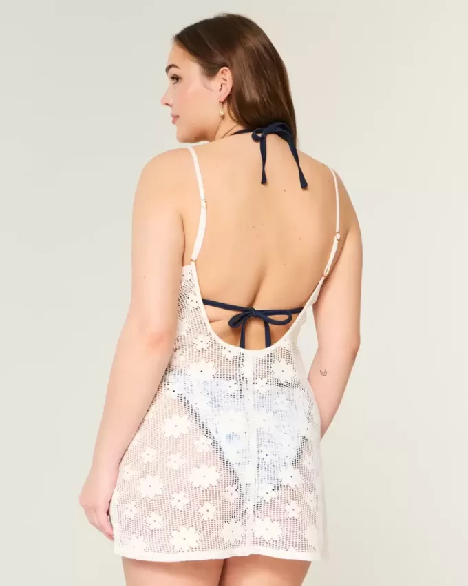 Überwurfkleid mit offener Naht Überwurfkleid mit offener Naht