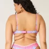 Bikinioberteil mit tiefem Ausschnitt und Bügel und Stickereien Bikinioberteil mit tiefem Ausschnitt und Bügel und Stickereien