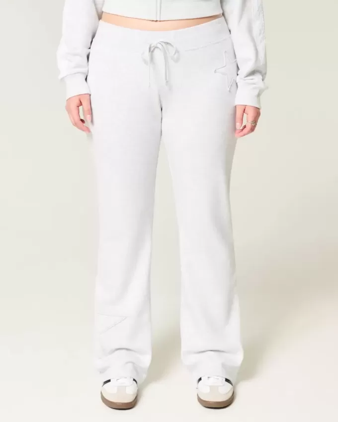 Bootcut-Jogginghose mit Stern-Grafik