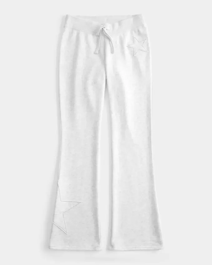 Bootcut-Jogginghose mit Stern-Grafik