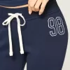 Bootcut-Jogginghose mit Zahlengrafik