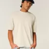 Boxy Crop Heavyweight T-Shirt mit Rundhalsausschnitt Boxy Crop Heavyweight T-Shirt mit Rundhalsausschnitt