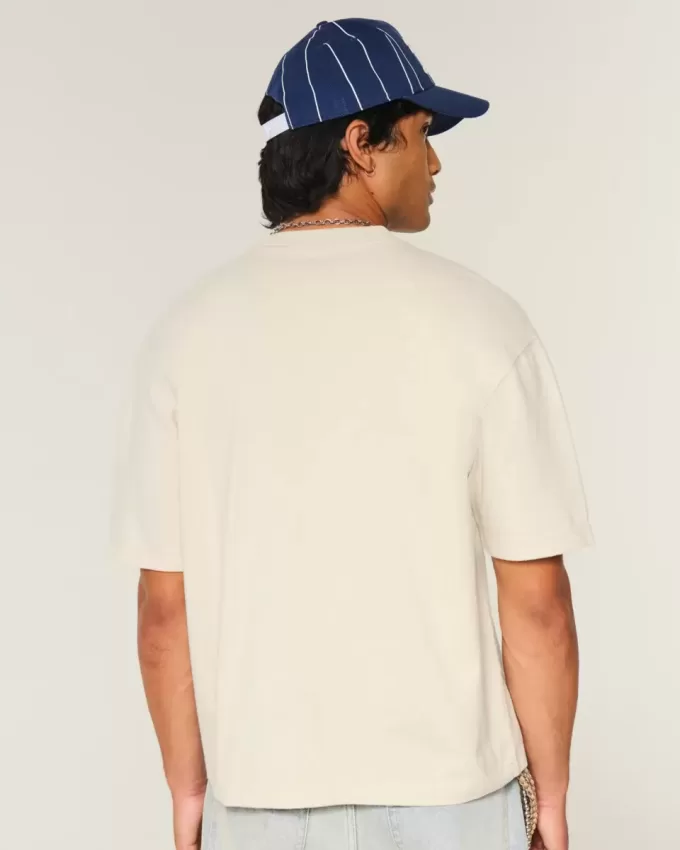 Boxy Crop Heavyweight T-Shirt mit Rundhalsausschnitt Boxy Crop Heavyweight T-Shirt mit Rundhalsausschnitt