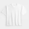 Boxy Crop Heavyweight T-Shirt mit Rundhalsausschnitt Boxy Crop Heavyweight T-Shirt mit Rundhalsausschnitt