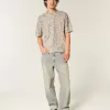 Boxy Crop Heavyweight T-Shirt mit Rundhalsausschnitt und Leopardenmuster Boxy Crop Heavyweight T-Shirt mit Rundhalsausschnitt und Leopardenmuster