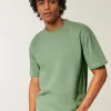 Boxy Crop Heavyweight Washed Crew T-Shirt Boxy Crop Heavyweight Washed Crew T-Shirt