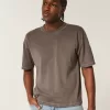 Boxy Crop Heavyweight Washed Crew T-Shirt Boxy Crop Heavyweight Washed Crew T-Shirt