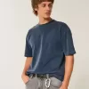 Boxy Crop Heavyweight Washed Crew T-Shirt Boxy Crop Heavyweight Washed Crew T-Shirt