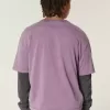 Boxy Crop Heavyweight Washed Crew T-Shirt Boxy Crop Heavyweight Washed Crew T-Shirt