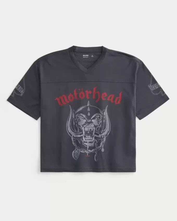 Boxy Crop Motörhead Graphic Jersey Boxy Crop Motörhead Graphic Jersey