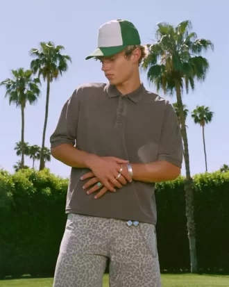 Boxy Crop Washed Polo Boxy Crop Washed Polo