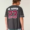 Boxy Dr Pepper Grafik-Baseball-Trikot Boxy Dr Pepper Grafik-Baseball-Trikot