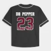 Boxy Dr Pepper Grafik-Baseball-Trikot Boxy Dr Pepper Grafik-Baseball-Trikot