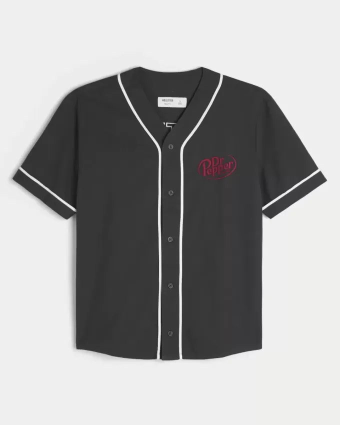 Boxy Dr Pepper Grafik-Baseball-Trikot Boxy Dr Pepper Grafik-Baseball-Trikot
