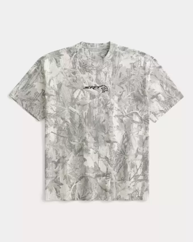Boxy Heavyweight Camo Dodge Challenger SRT Grafik-T-Shirt Boxy Heavyweight Camo Dodge Challenger SRT Grafik-T-Shirt