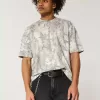 Boxy Heavyweight Crop Camo Rundhals-T-Shirt Boxy Heavyweight Crop Camo Rundhals-T-Shirt