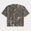 Boxy Heavyweight Crop Camo Rundhals-T-Shirt Boxy Heavyweight Crop Camo Rundhals-T-Shirt