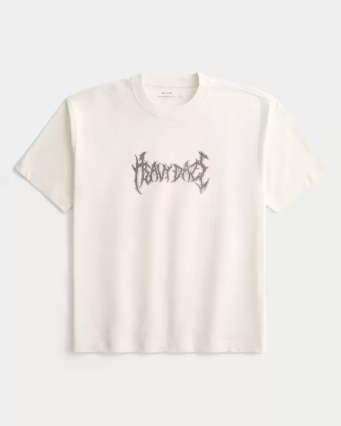 Boxy Heavyweight Heavy Daze Grafik-T-Shirt Boxy Heavyweight Heavy Daze Grafik-T-Shirt