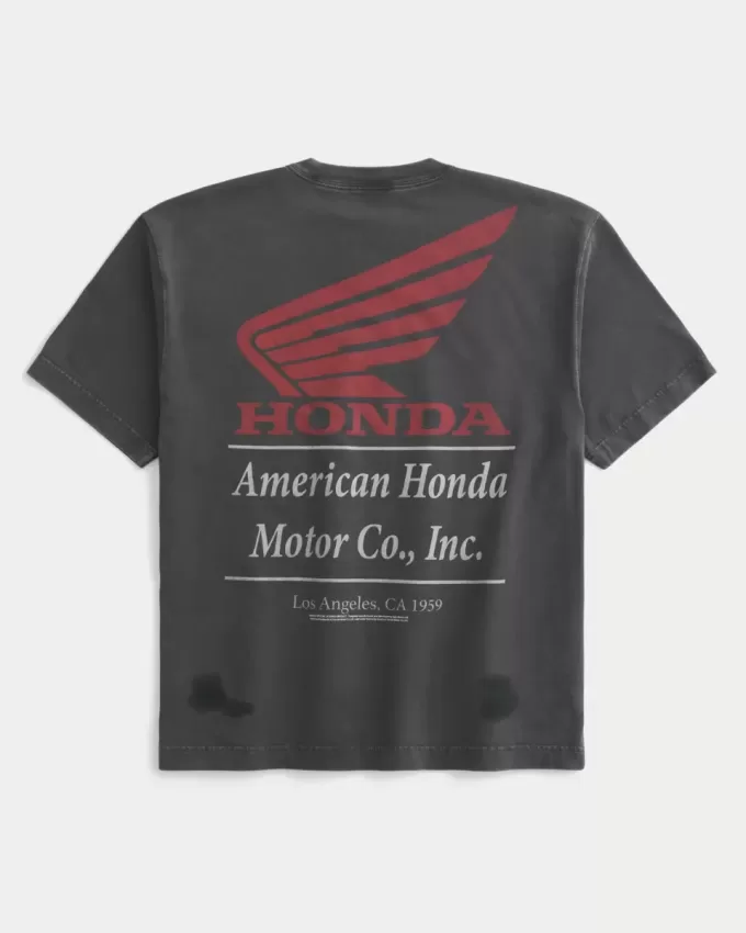Boxy Heavyweight Honda Grafik-T-Shirt Boxy Heavyweight Honda Grafik-T-Shirt