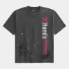 Boxy Heavyweight Honda Grafik-T-Shirt Boxy Heavyweight Honda Grafik-T-Shirt