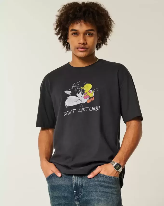 Boxy Heavyweight Looney Tunes Grafik-T-Shirt Boxy Heavyweight Looney Tunes Grafik-T-Shirt