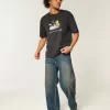 Boxy Heavyweight Looney Tunes Grafik-T-Shirt Boxy Heavyweight Looney Tunes Grafik-T-Shirt