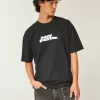 Boxy Heavyweight „No Fear“-T-Shirt mit Grafik Boxy Heavyweight „No Fear“-T-Shirt mit Grafik
