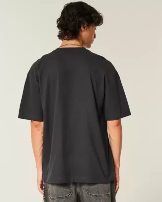 Boxy Heavyweight „No Fear“-T-Shirt mit Grafik Boxy Heavyweight „No Fear“-T-Shirt mit Grafik