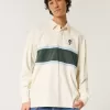 Boxy Heavyweight Rugby-Poloshirt mit Tasmanian Devil-Grafik Boxy Heavyweight Rugby-Poloshirt mit Tasmanian Devil-Grafik