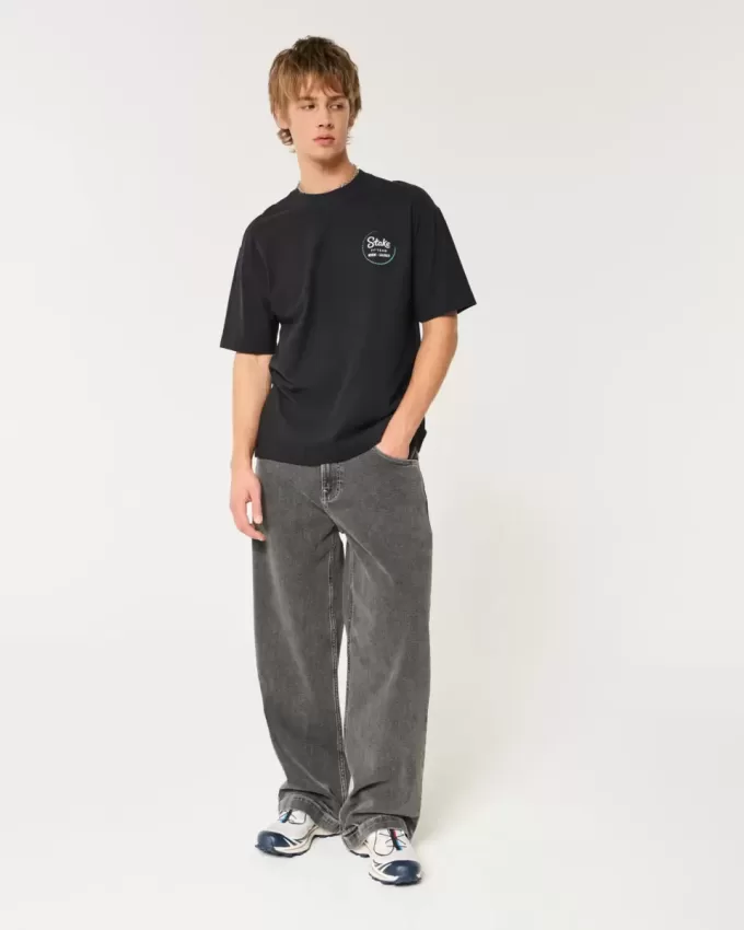 Boxy Heavyweight Stake F1 Team Kick Sauber Grafik-T-Shirt Boxy Heavyweight Stake F1 Team Kick Sauber Grafik-T-Shirt