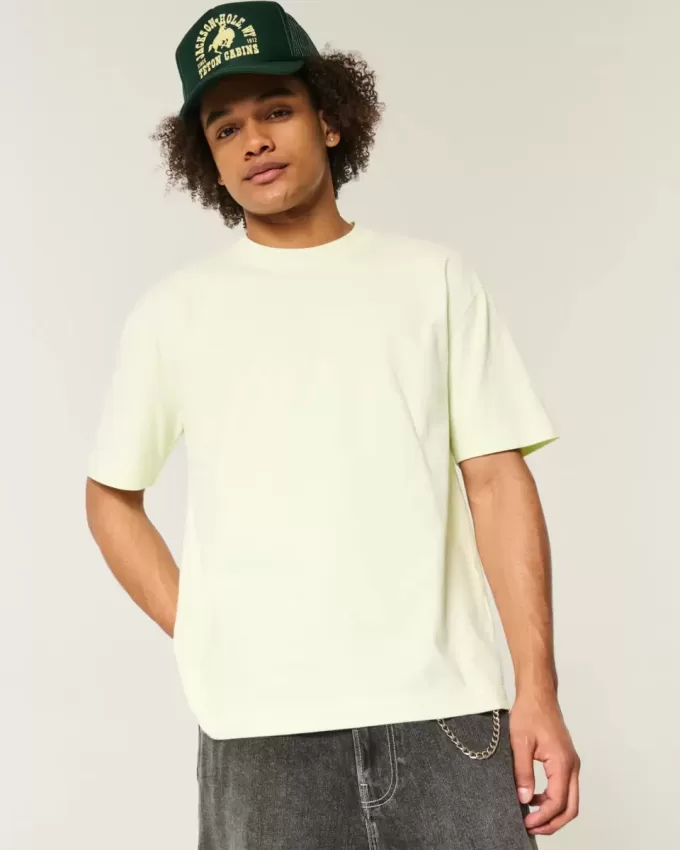 Boxy Heavyweight T-Shirt mit Rundhalsausschnitt Boxy Heavyweight T-Shirt mit Rundhalsausschnitt