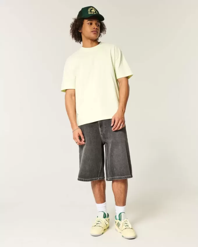 Boxy Heavyweight T-Shirt mit Rundhalsausschnitt Boxy Heavyweight T-Shirt mit Rundhalsausschnitt