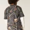 Boxy Heavyweight T-Shirt mit Rundhalsausschnitt und Camouflage-Muster Boxy Heavyweight T-Shirt mit Rundhalsausschnitt und Camouflage-Muster