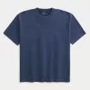 Boxy Heavyweight T-Shirt mit Rundhalsausschnitt und Logo Boxy Heavyweight T-Shirt mit Rundhalsausschnitt und Logo
