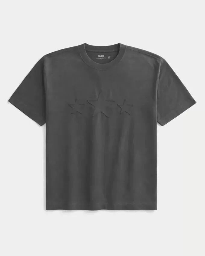 Boxy Heavyweight T-Shirt mit Sterngrafik Boxy Heavyweight T-Shirt mit Sterngrafik