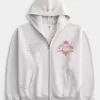 Boxy – Kapuzenpullover mit Reißverschluss und Grafik der University of Southern California Trojans Boxy – Kapuzenpullover mit Reißverschluss und Grafik der University of Southern California Trojans