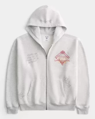 Boxy – Kapuzenpullover mit Reißverschluss und Grafik der University of Southern California Trojans Boxy – Kapuzenpullover mit Reißverschluss und Grafik der University of Southern California Trojans