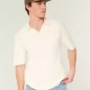 Boxy Kurzarm-Pullover-Polo Boxy Kurzarm-Pullover-Polo