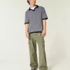 Boxy Kurzarm-Pullover-Polo Boxy Kurzarm-Pullover-Polo