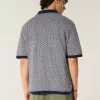Boxy Kurzarm-Pullover-Polo Boxy Kurzarm-Pullover-Polo