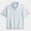 Boxy Kurzarm-Pullover-Polo Boxy Kurzarm-Pullover-Polo