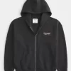 Boxy McLaren Graphic Zip-Up Hoodie