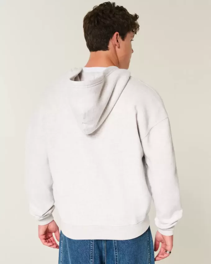 Boxy Providence Rhode Island Grafik-Kapuzenpullover mit Reißverschluss Boxy Providence Rhode Island Grafik-Kapuzenpullover mit Reißverschluss